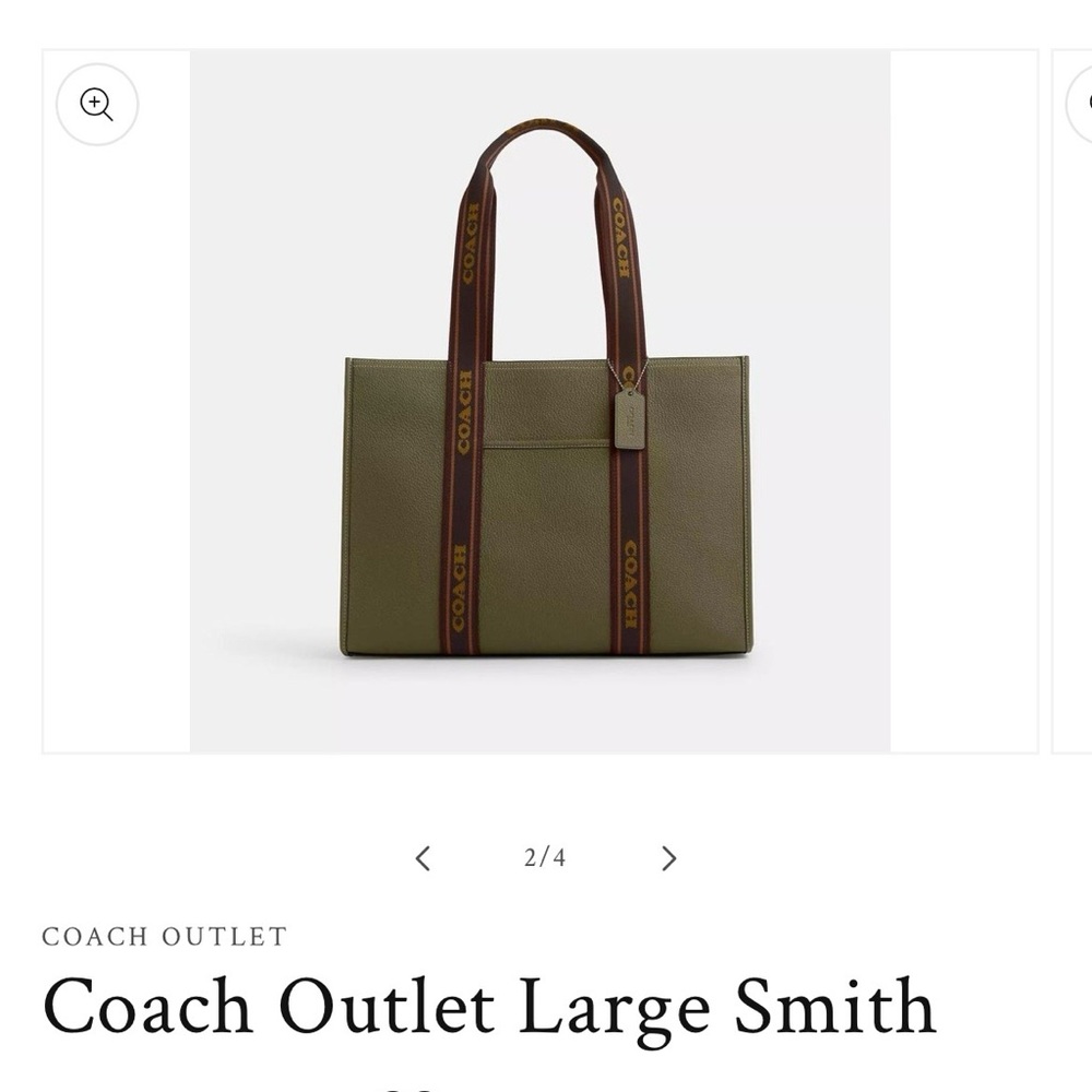 Coach Olive and Brown Tote Bag - Picture 7 of 9